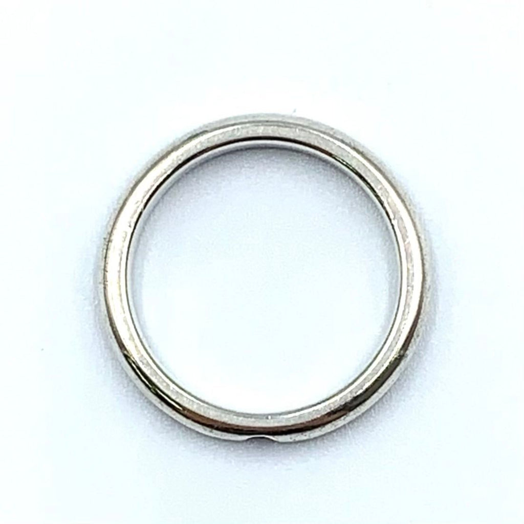 Tiffany & Co Stacking Band Ruby Silver Red Ring — view 3