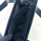 Gucci Mesh Leather Nylon Black Tote Silver — view 8