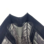 Gucci Mesh Leather Nylon Black Tote Silver — view 7