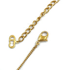 Dior Logo Rhinestone Color Stone Clear Gold Necklace — view 7