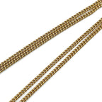 Dior Logo Rhinestone Color Stone Clear Gold Necklace — view 5