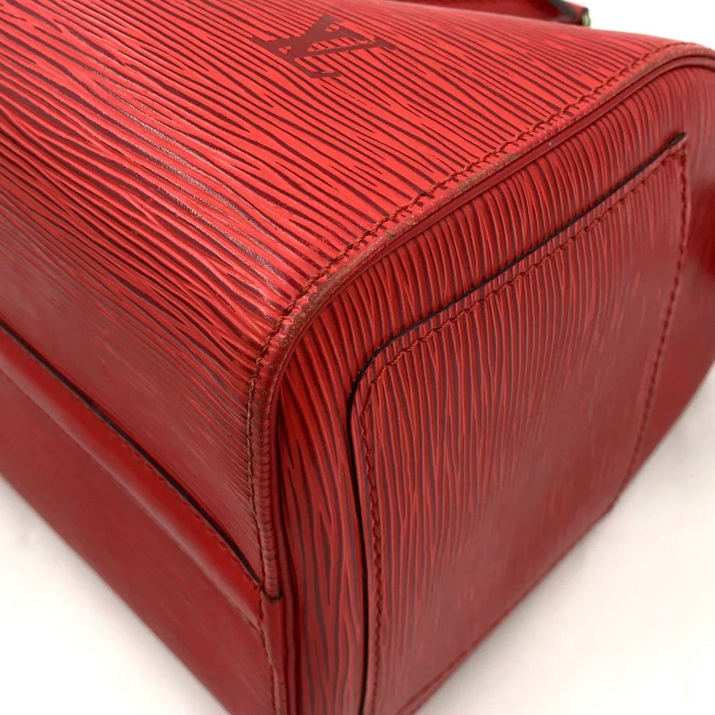 Louis Vuitton Speedy 25 Epi Castilian Red Leather Handbag Gold — view 7
