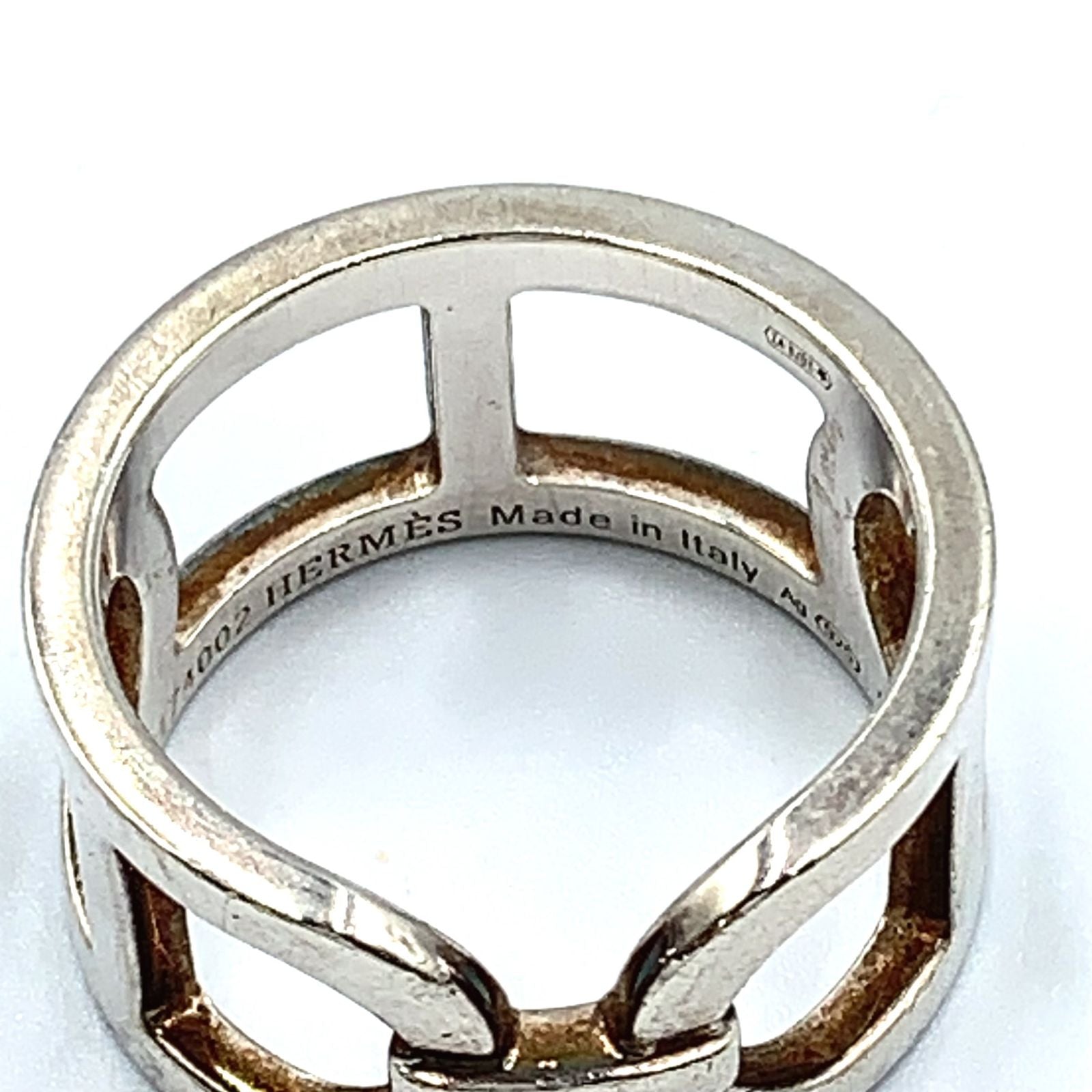 Hermes Chaine D'ancre Silver Ring — view 3