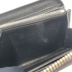 Louis Vuitton Zippy Wallet Epi Noir Leather Black Zip Around Silver — view 5