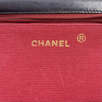 Chanel Half Moon Unknown Lambskin Black Shoulder Bag Gold — view 4