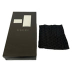 Gucci Long Boots 36.5 C Black Dark Green GG Pattern Horsebit Leather — view 8