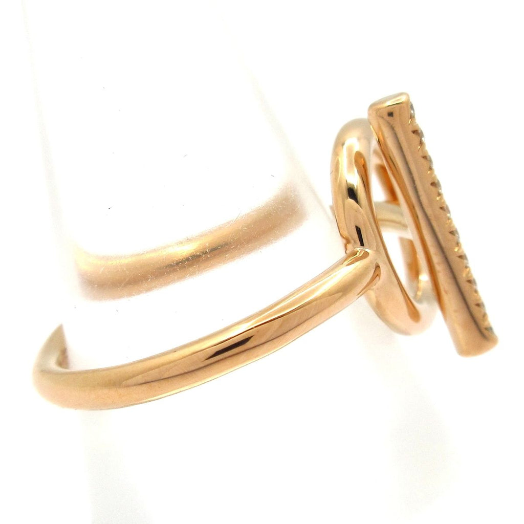 Hermes Ring 53 Echappee PM 18k Pink Gold Diamond — view 2