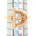 Hermes Ring 53 Echappee PM 18k Pink Gold Diamond — view 6