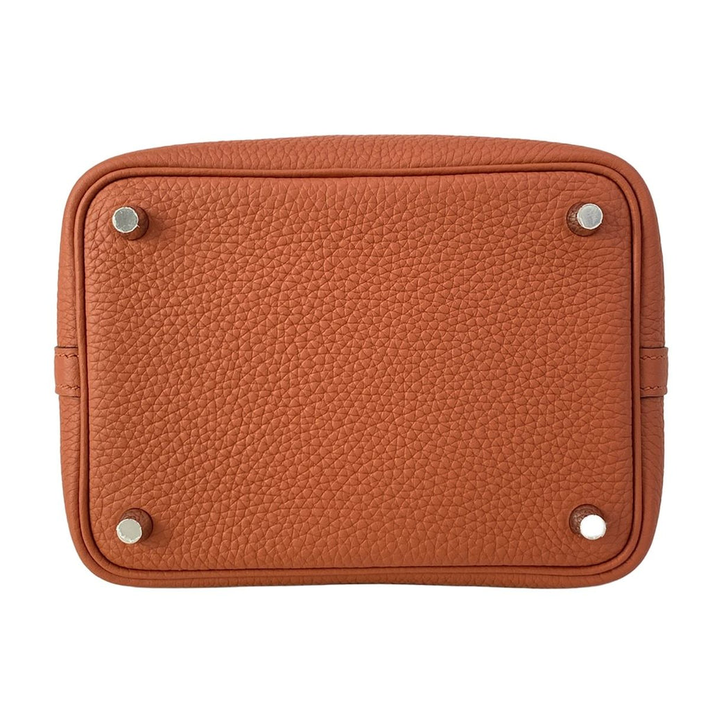 Hermes Handbag Picotin Lock PM Cui Buru Silver — view 5