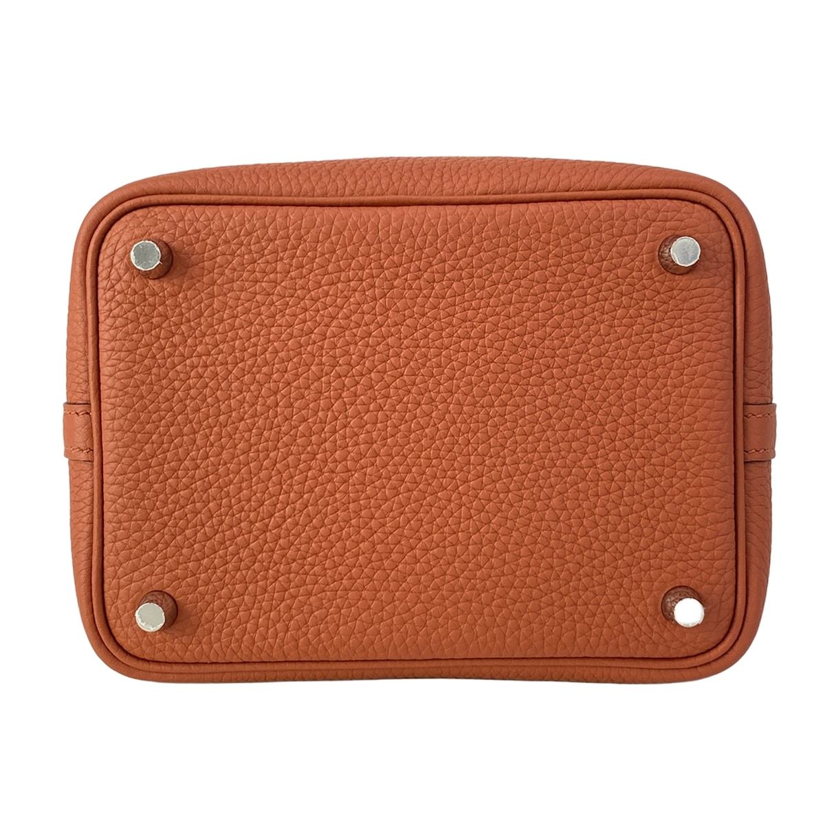 Hermes Handbag Picotin Lock PM Cui Buru Silver — view 5