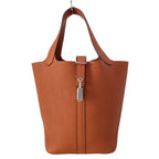 Hermes Handbag Picotin Lock PM Cui Buru Silver — view 2