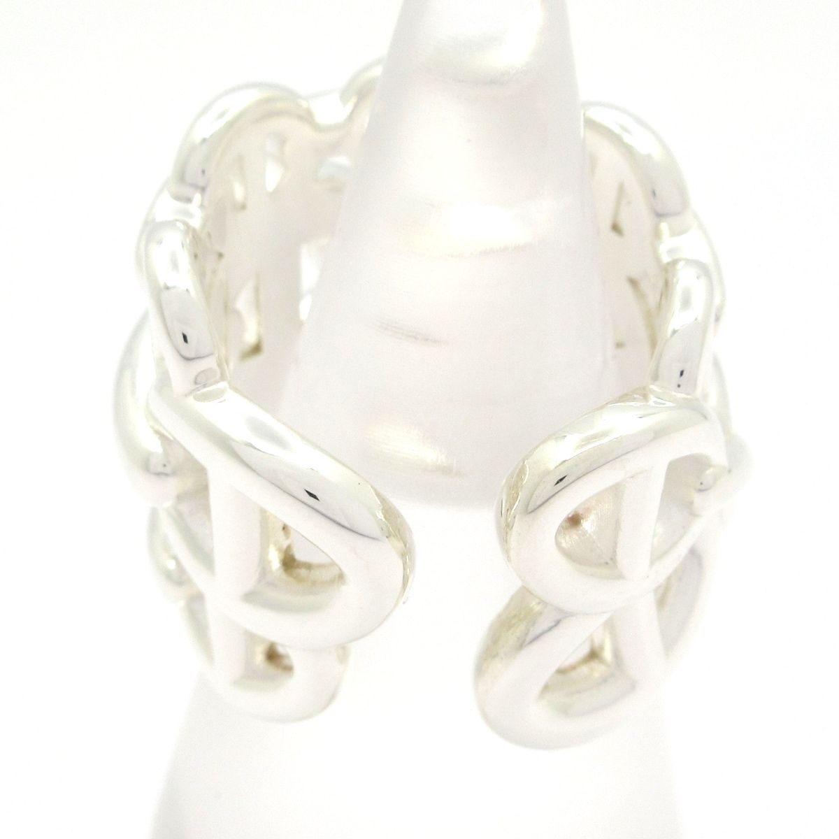 Hermes Ring 47 Chaine D'ancre GM Silver — view 3