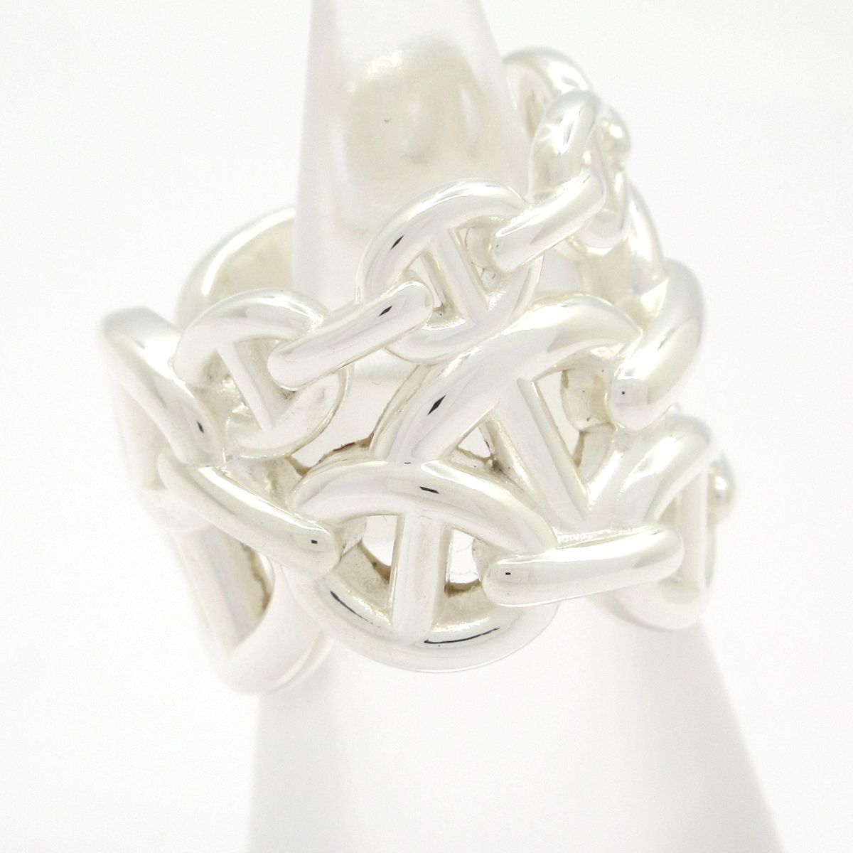 Hermes Ring 47 Chaine D'ancre GM Silver — view 2