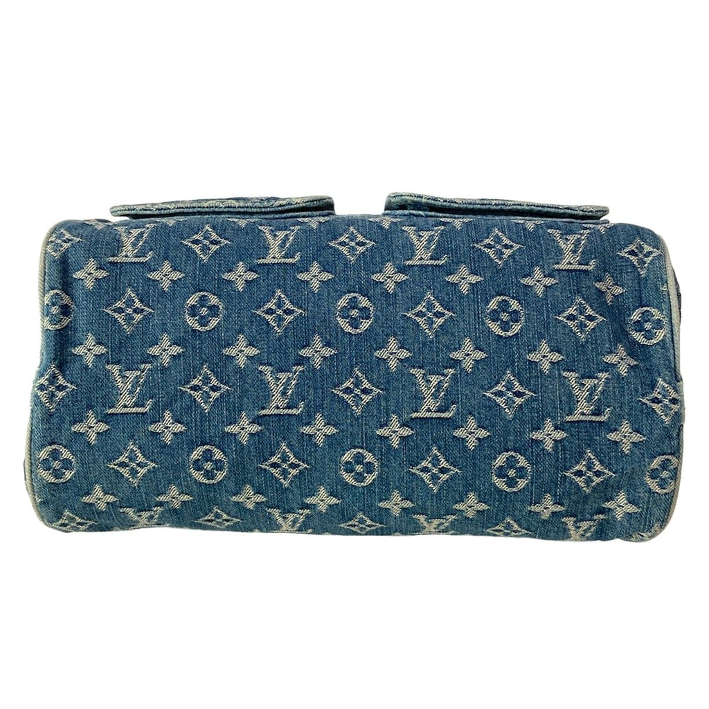 Louis Vuitton Handbag Monogram Denim Neo Speedy Blue Cotton — view 5