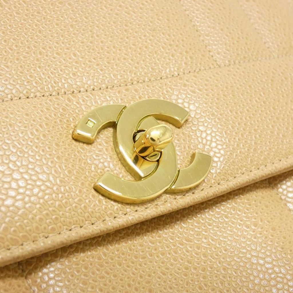 Chanel Vintage Bag Handbag Beige — view 4