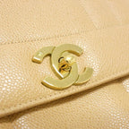 Chanel Vintage Bag Handbag Beige — view 4