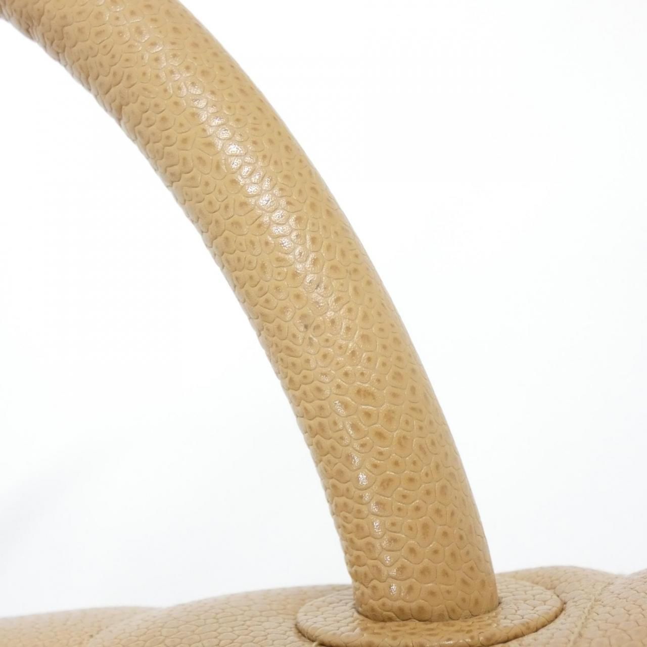 Chanel Vintage Bag Handbag Beige — view 7