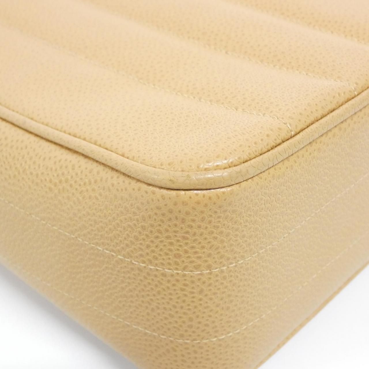 Chanel Vintage Bag Handbag Beige — view 3