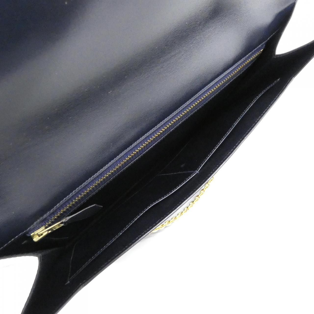 Hermes Vintage Bag Handbag Navy — view 9