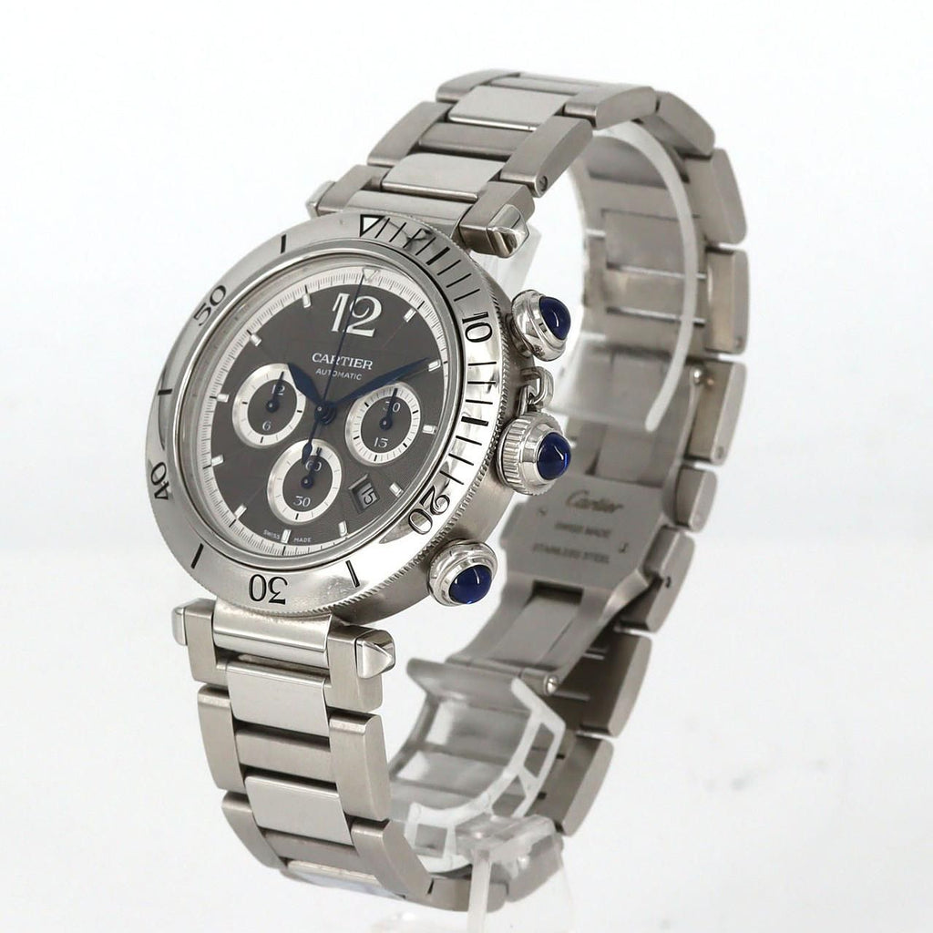 Cartier Pasha de Cartier Chronograph SS Automatic Winding Watch — view 2
