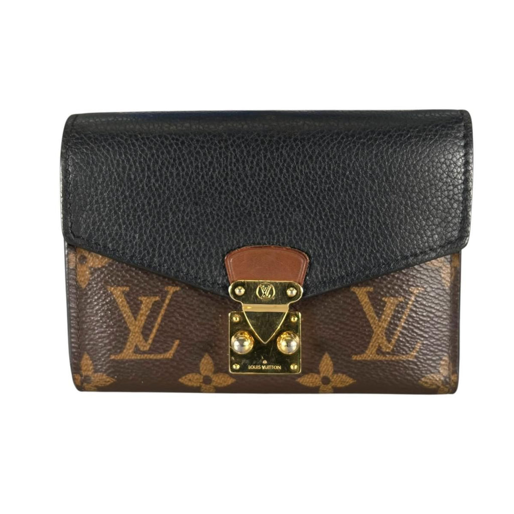 Louis Vuitton Monogram Bifold Wallet Portefeuille Pallas Compact Brown