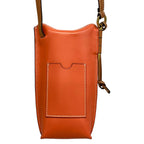 Loewe Shoulder Bag Gate Pocket Pink Brown Bordeaux Smartphone Pochette Leather — view 3