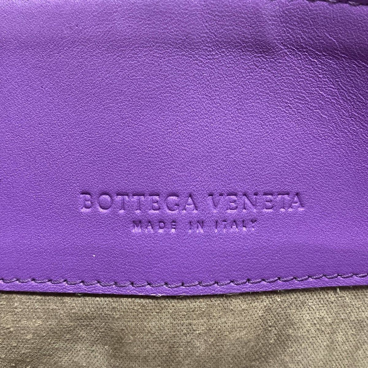 Bottega Veneta Shoulder Bag Olympia Purple Chain Leather — view 8