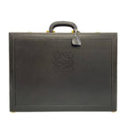 Loewe Attache Case Black Leather Handbag
