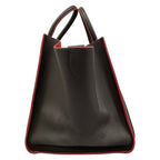 Celine Tote Luggage Small Square Phantom Dark Gray Pink Leather — view 4