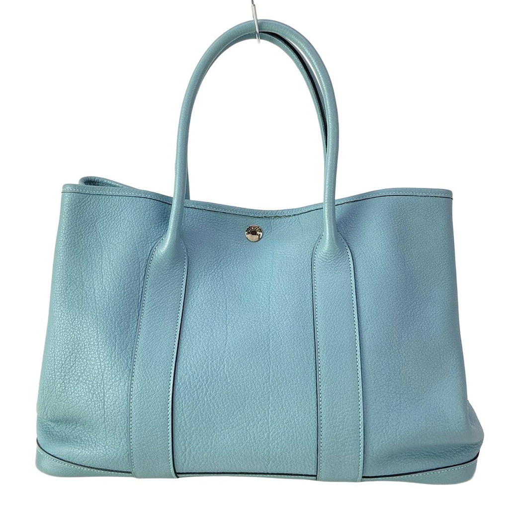 Hermes Tote Garden Party PM Ciel Silver