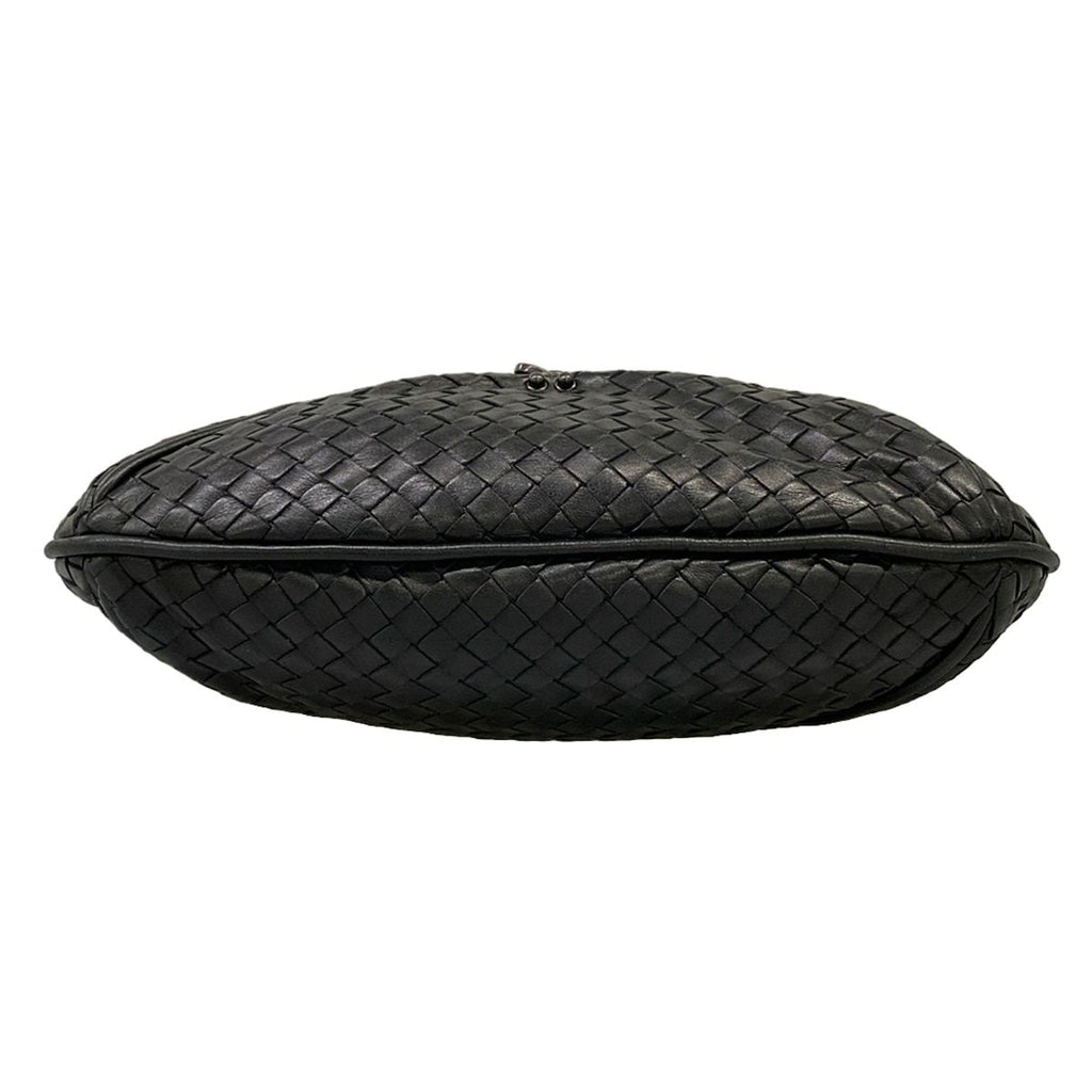 Bottega Veneta Shoulder Bag Intrecciato Black Leather — view 5