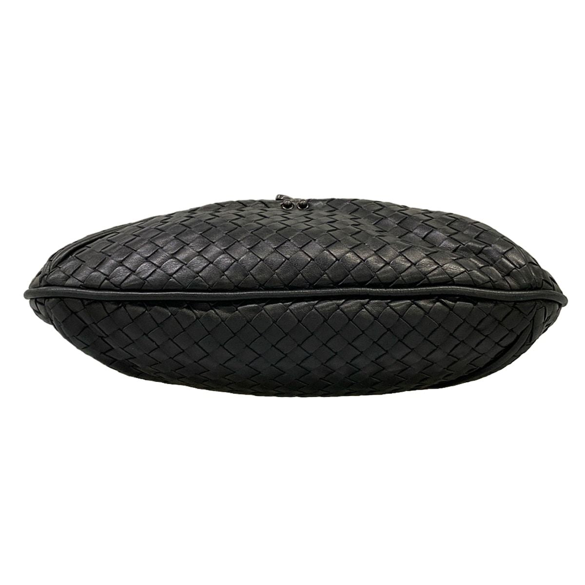 Bottega Veneta Shoulder Bag Intrecciato Black Leather — view 5
