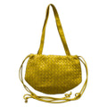 Bottega Veneta Shoulder Bag Small the Valve Intrecciato Yellow Drawstring