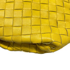 Bottega Veneta Shoulder Bag Small the Valve Intrecciato Yellow Drawstring — view 6