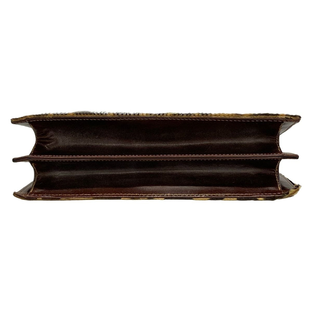 Fendi Handbag Dark Brown Light Leather — view 5