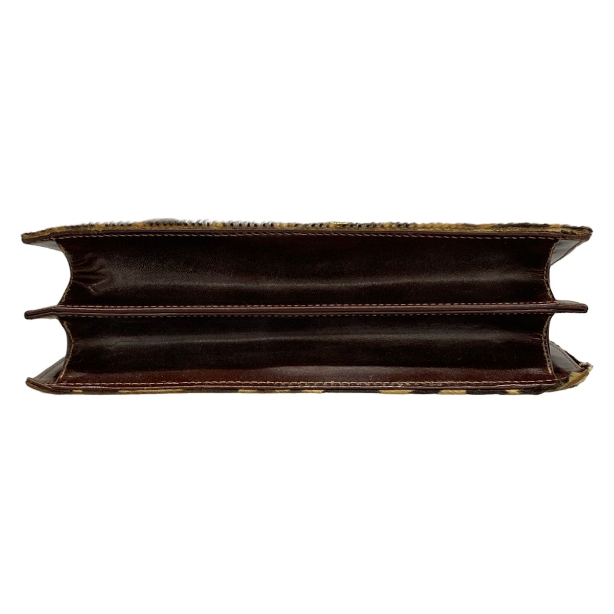 Fendi Handbag Dark Brown Light Leather — view 5