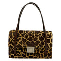 Fendi Handbag Dark Brown Light Leather