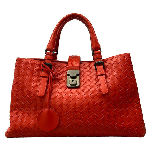 Bottega Veneta Handbag Red Leather