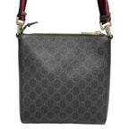 Gucci Shoulder Bag Night Courier GG Supreme Black Red Multi Leather — view 3