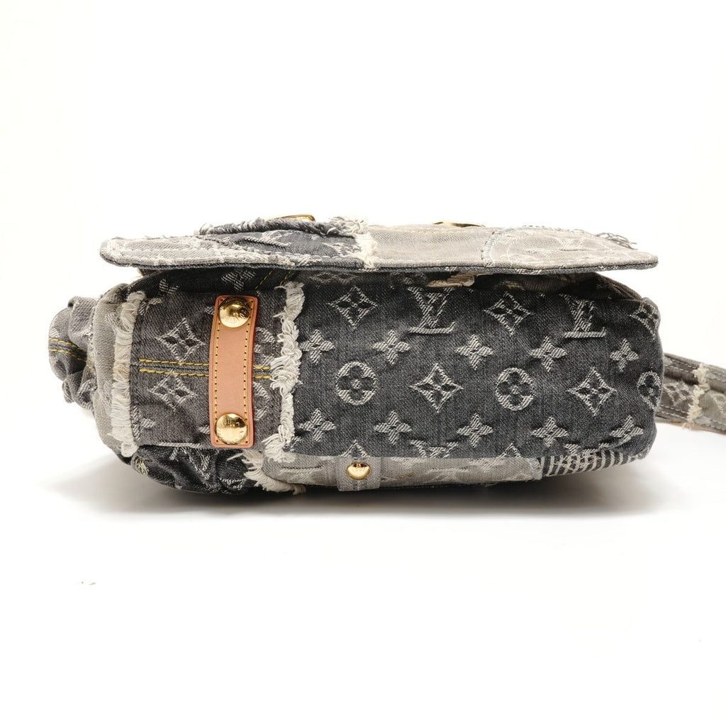 Louis Vuitton Shoulder Bag Patchwork Postie Monogram Denim — view 7