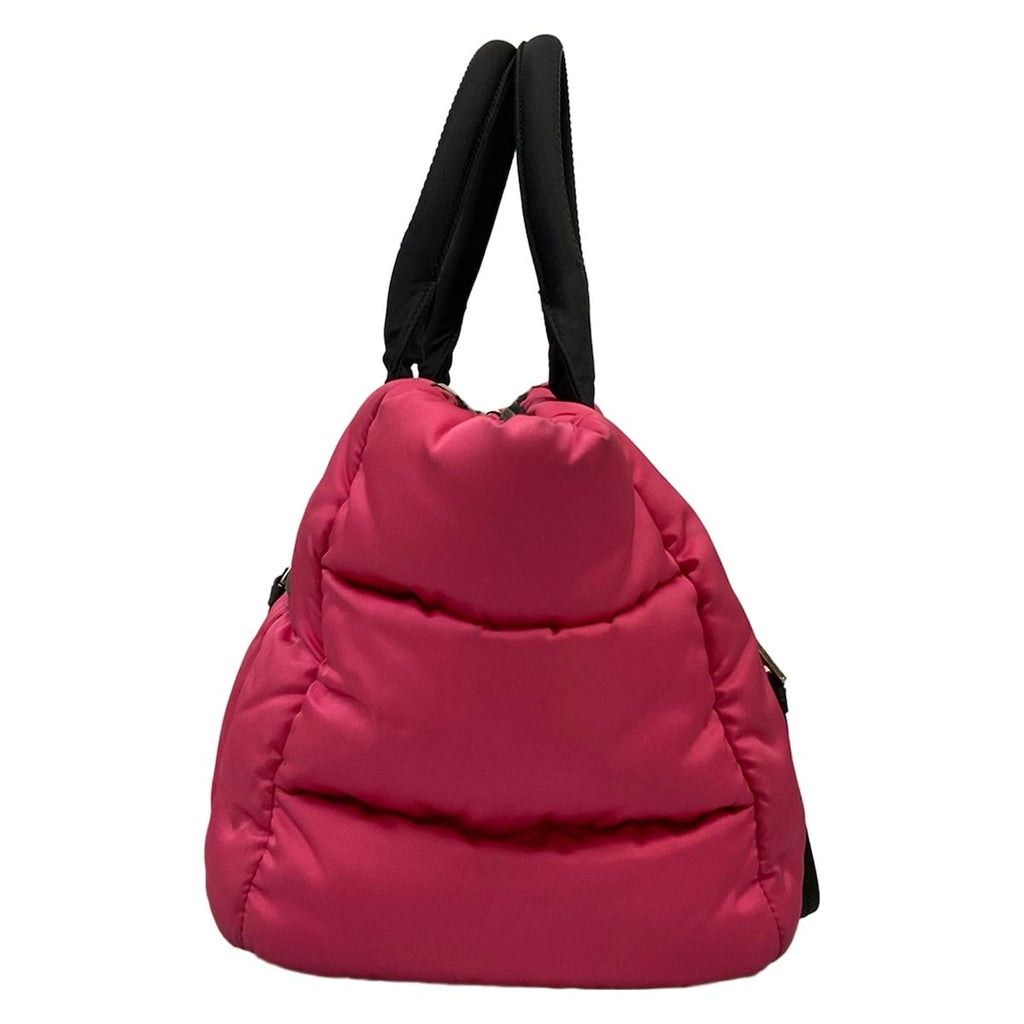 Prada Tote Tessuto Bomber Pink Black — view 2