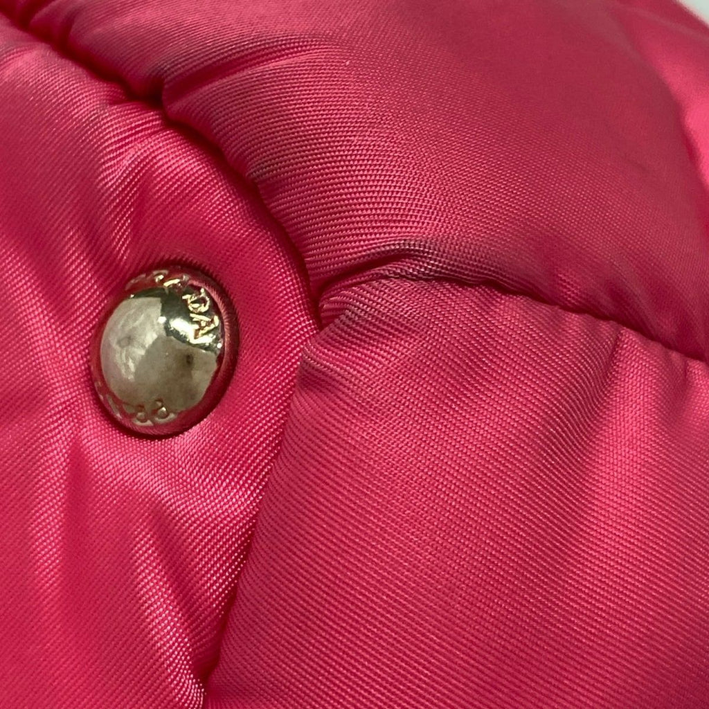 Prada Tote Tessuto Bomber Pink Black — view 6