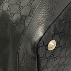 Gucci Boston Bag GG Pattern Black Leather — view 6