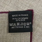 Hermes Shawl Carre 100 Gray Beige Dark Multi Horse Reality Cashmere Silk Scarf — view 3