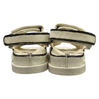 Chanel Sandals 34 C White Black CC Logo Velcro Leather — view 6
