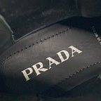 Prada Short Boots 36.5 Black Side Gore Leather — view 9
