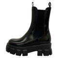 Prada Short Boots 36.5 Black Side Gore Leather