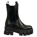 Prada Short Boots 36.5 Black Side Gore Leather — view 4