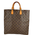 Louis Vuitton Handbag Sac Plat Monogram Canvas Brown — view 2