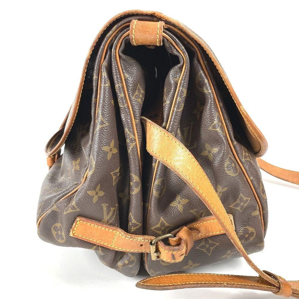 Louis Vuitton Shoulder Bag Saumur 35 Monogram Canvas Brown — view 4